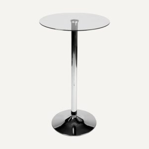 Stehtisch Glas Chrom